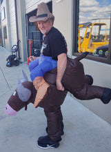 Load image into Gallery viewer, Inflatable Bucking Bronco with Ride-On, One Size Fits All

