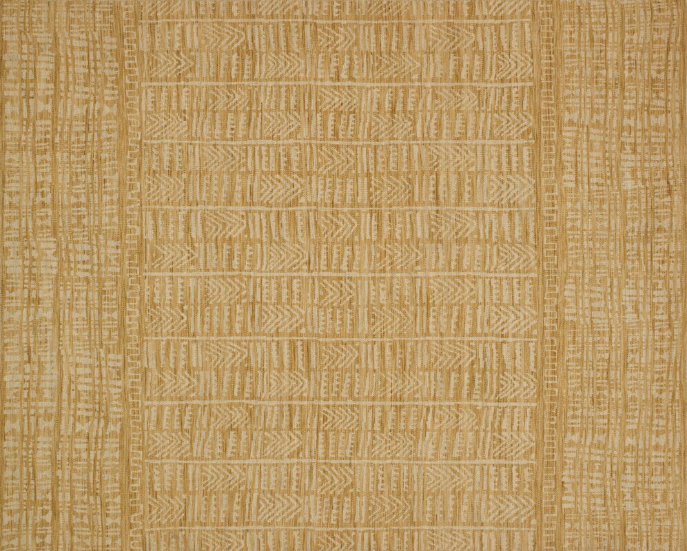Ellen DeGeneres Tribu Rug Collection - Wool  Gold / Ivory Area Rug (Tj-01)