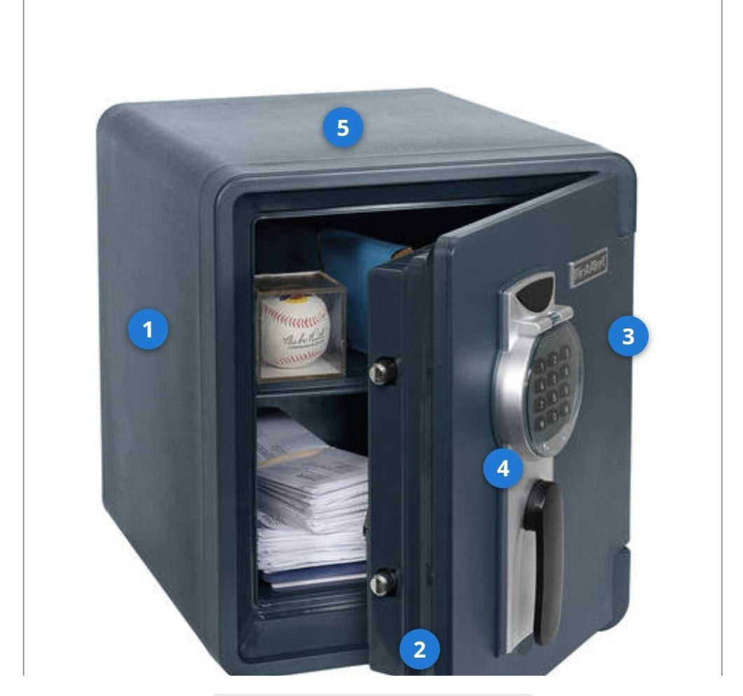 SAFE First Alert 0.94 cu. ft. Digital Ready-Seal Waterproof Fire Resistant Safe