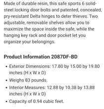 Load image into Gallery viewer, SAFE First Alert 0.94 cu. ft. Digital Ready-Seal Waterproof Fire Resistant Safe

