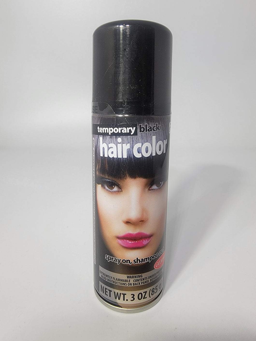 Goodmark Hair Color Spray In - Shampoo Out 3 oz Holiday Costume - BLACK