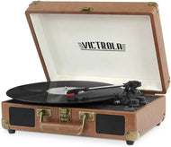 Victrola Bluetooth Suitcase Record Player 3-Speed Turntable for Vinyl Turntable Records