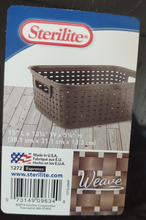 Load image into Gallery viewer, Sterilite Short Weave Basket - Espresso  (Darkest Brown)
