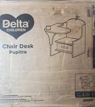 Load image into Gallery viewer, Delta Children MySize Chair Desk with Storage Bin, Bianca White
