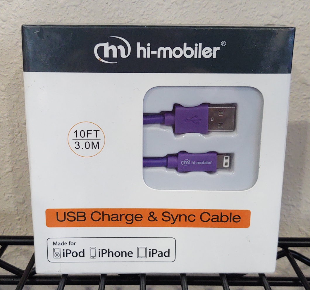 Hi-Mobiler USB Charge & Sync Cable - Purple