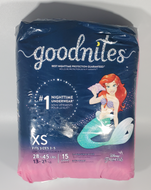 GoodNites Bedtime Bedwetting Underwear for Girls, XS, 15 Ct. (Packaging May Vary)