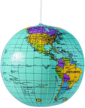 Load image into Gallery viewer, Inflatable World Globe Beach Ball 9&quot;
