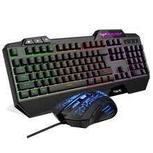 Load image into Gallery viewer, HAVIT HV-KB558CM Gaming Keyboard and Mouse Combo (Rainbow Backlit)
