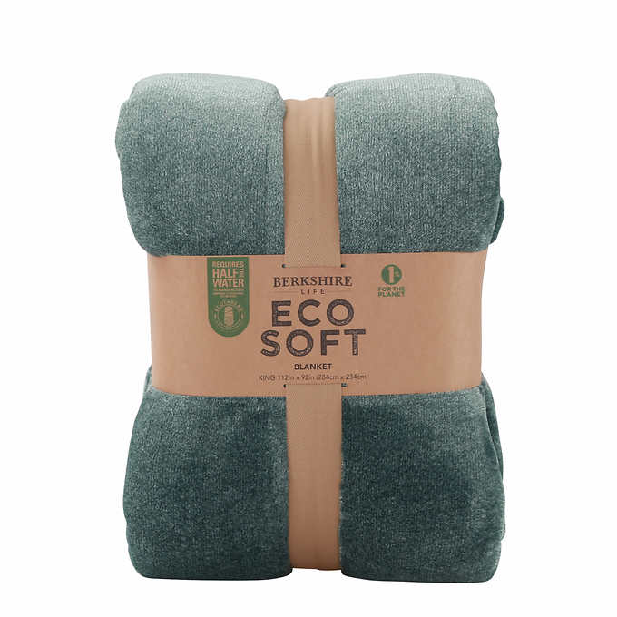 Berkshire Life Eco Soft Blanket, Heather Green, King