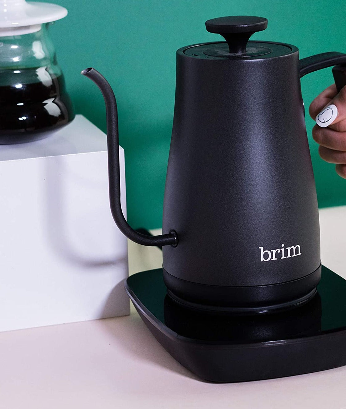 Brim 0.8L Gooseneck Kettle - Black