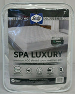 Sealy Sterling Collection Spa Luxury Premium 400 Thread Count Mattress Pad - Twin