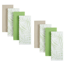 Load image into Gallery viewer, Honeycomb 8-piece Kitchen Towel Set , Green
