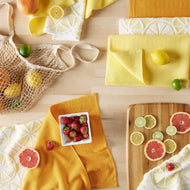 Honeycomb 8-piece Kitchen Towel Set , Yellow