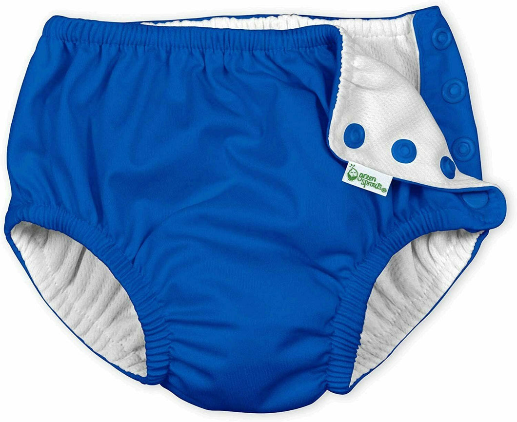 i Play Green Sprouts Baby -Royal Blue Swim Briefs - Swim Diaper, US 12M