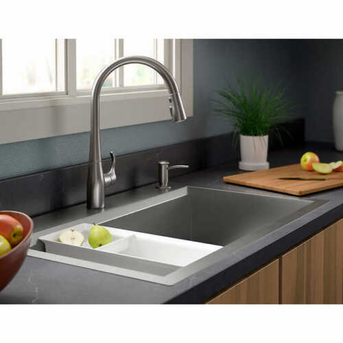Kohler Cater Accessorized Kitchen Sink Stainless Steel (21612-2pc-na)