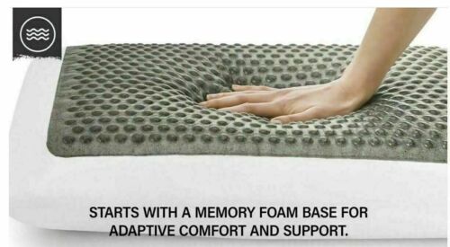 Comfort Revolution Charcoal Gel Memory Foam Pillow