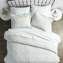 Load image into Gallery viewer, Duvet Cover Set | 3-PC ROSE GRAY PATTERN | Home Hotel Collection | KING/CAL KING
